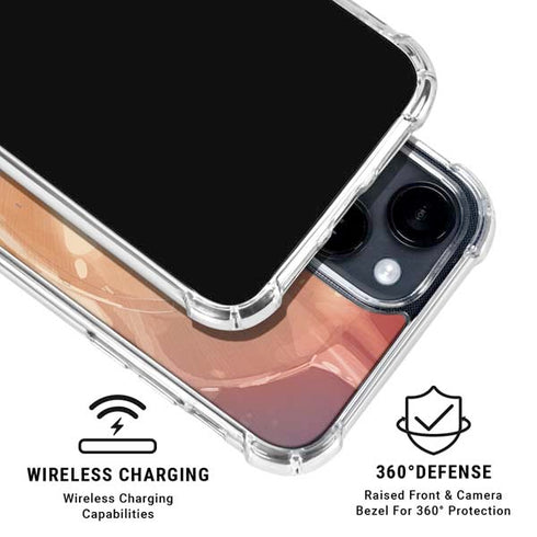 Marvel Black Widow Running iPhone 14 Clear Case